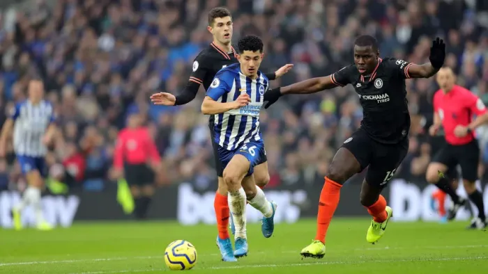 Framed Print : Brighton and Hove Albion vs. Chelsea: A Premier League Battle at American Express Community Stadium (01.01.20) Framed Print : Brighton and Hove Albion vs. Chelsea: A Premier League Battle at American Express Community Stadium (01.01.20)