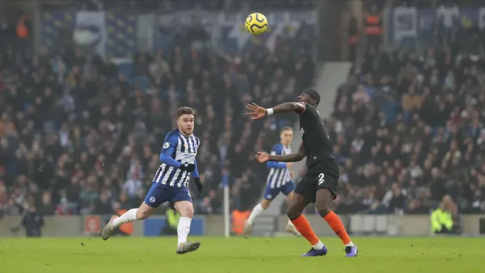 Framed Print : Brighton and Hove Albion vs. Chelsea: A Premier League Battle at the American Express Community Stadium (01.01.20) Framed Print : Brighton and Hove Albion vs. Chelsea: A Premier League Battle at the American Express Community Stadium (01.01.20)