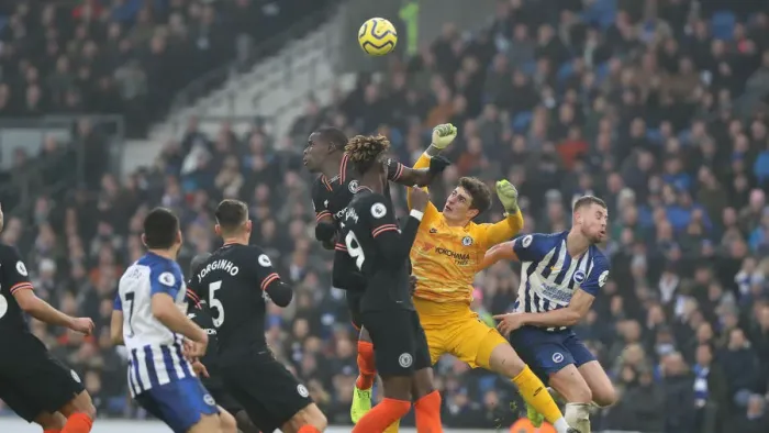 Framed Print : Brighton and Hove Albion vs. Chelsea: A Premier League Battle at American Express Community Stadium (01.01.20) Framed Print : Brighton and Hove Albion vs. Chelsea: A Premier League Battle at American Express Community Stadium (01.01.20)