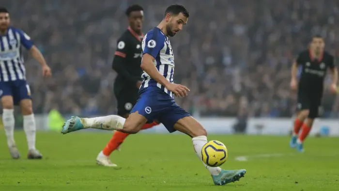 Framed Print : Brighton and Hove Albion vs. Chelsea: A Premier League Battle at American Express Community Stadium (01.01.20)