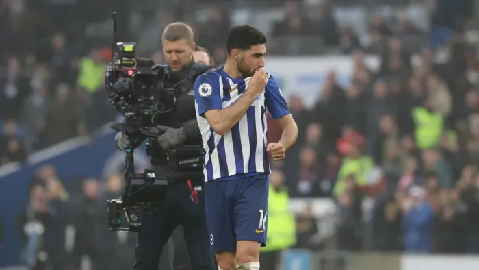Framed Print : Brighton and Hove Albion vs. Chelsea: A Premier League Battle at American Express Community Stadium (01.01.20)