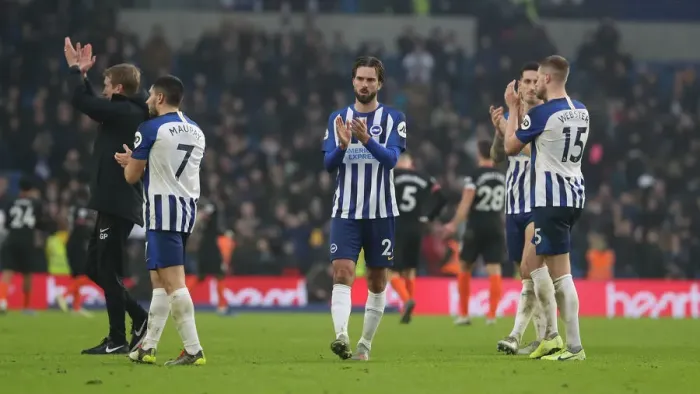 Framed Print : Brighton and Hove Albion vs. Chelsea: A Premier League Battle at American Express Community Stadium (01.01.20)