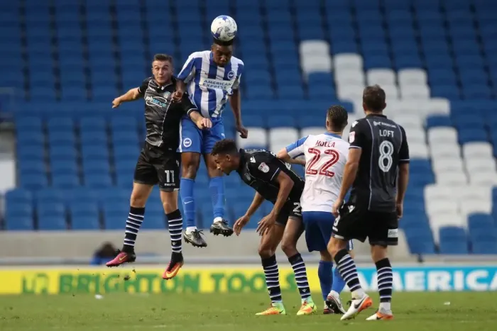 Framed Print : Brighton and Hove Albion vs Colchester United: EFL Cup Showdown at American Express Community Stadium (09AUG16) Framed Print : Brighton and Hove Albion vs Colchester United: EFL Cup Showdown at American Express Community Stadium (09AUG16)