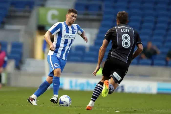 Framed Print : Brighton and Hove Albion vs Colchester United: EFL Cup Battle at American Express Community Stadium (09.08.2016) Framed Print : Brighton and Hove Albion vs Colchester United: EFL Cup Battle at American Express Community Stadium (09.08.2016)