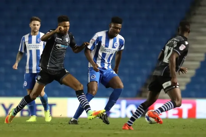 Framed Print : Brighton and Hove Albion vs Colchester United: EFL Cup Clash at American Express Community Stadium (09.08.16) Framed Print : Brighton and Hove Albion vs Colchester United: EFL Cup Clash at American Express Community Stadium (09.08.16)