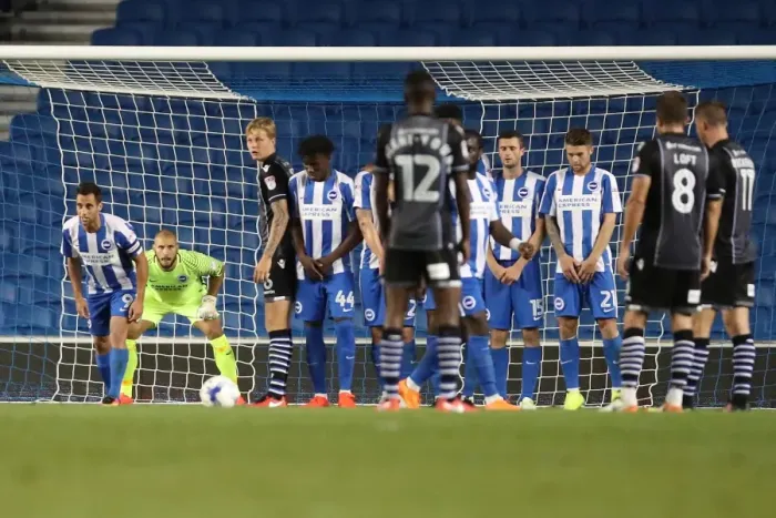 Framed Print : Brighton and Hove Albion vs Colchester United: EFL Cup Showdown at American Express Community Stadium (09.08.16) Framed Print : Brighton and Hove Albion vs Colchester United: EFL Cup Showdown at American Express Community Stadium (09.08.16)