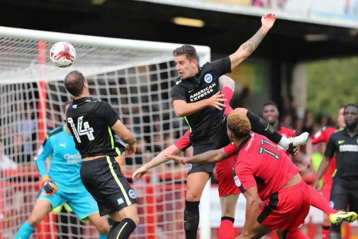 Framed Print : Brighton and Hove Albion vs Crawley Town: Pre-Season Clash at Checkatrade Stadium (16th July 2016)
