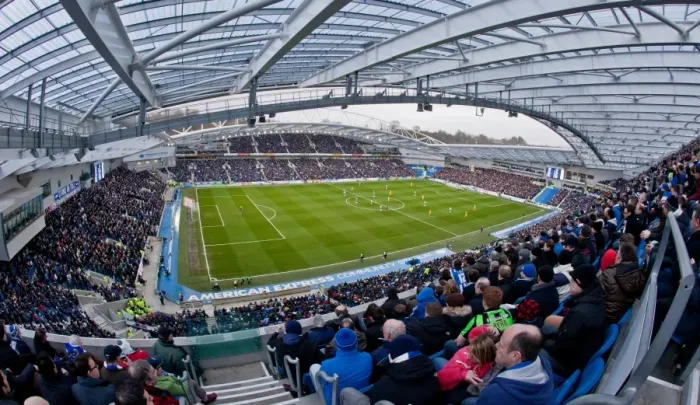 Framed Print : Brighton & Hove Albion vs Crystal Palace: The Amex Rivalry Clash (17 / 03 / 2013)