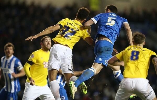 Brighton & Hove Albion vs Derby County: Lewis Dunk's Defensive Display in the Sky Bet Championship Clash (3 March 2015)