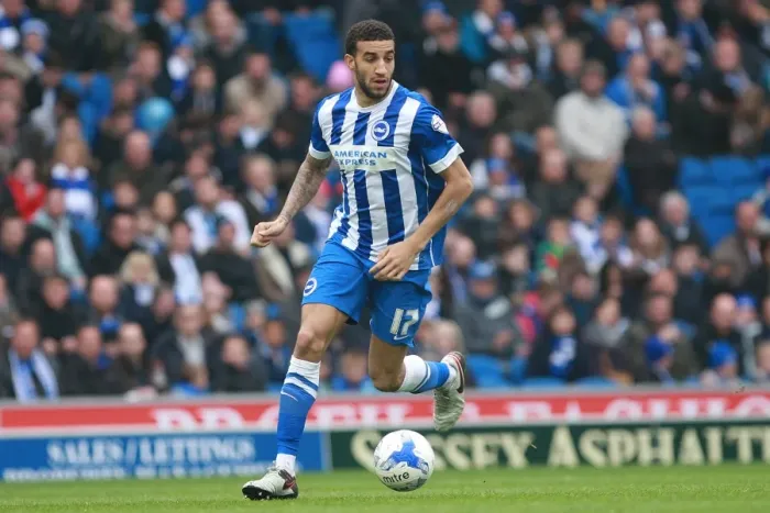 Framed Print : Brighton & Hove Albion vs Derby County: Connor Goldson's Defensive Stand at American Express Community Stadium (02 / 05 / 2016) Framed Print : Brighton & Hove Albion vs Derby County: Connor Goldson's Defensive Stand at American Express Community Stadium (02 / 05 / 2016)