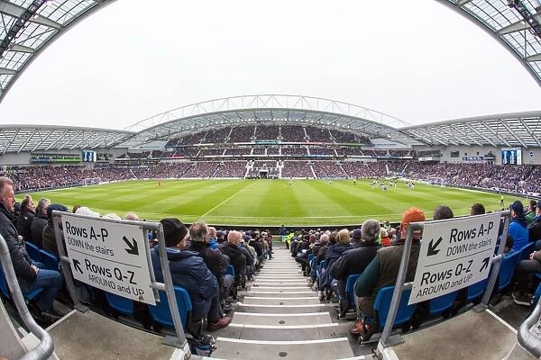Brighton and Hove Albion vs Derby County: Panoramic View of The Amex Stadium during Sky Bet Championship Match (2016)