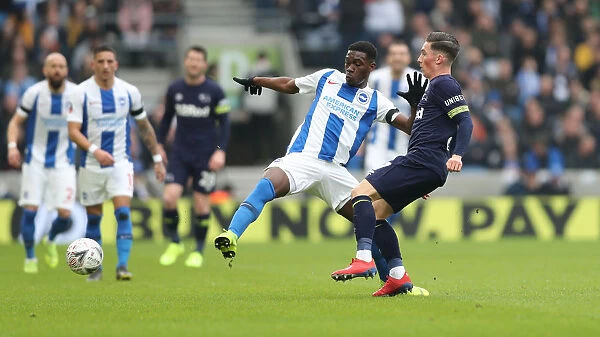 Brighton and Hove Albion vs. Derby County: Emirates FA Cup Battle at American Express Community Stadium (16th February 2019)