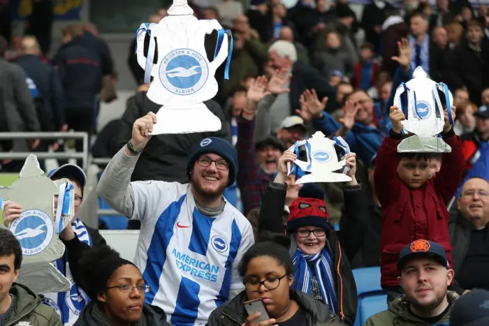 Framed Print : Brighton & Hove Albion vs. Derby County: FA Cup Battle at American Express Community Stadium (16FEB19) Framed Print : Brighton & Hove Albion vs. Derby County: FA Cup Battle at American Express Community Stadium (16FEB19)