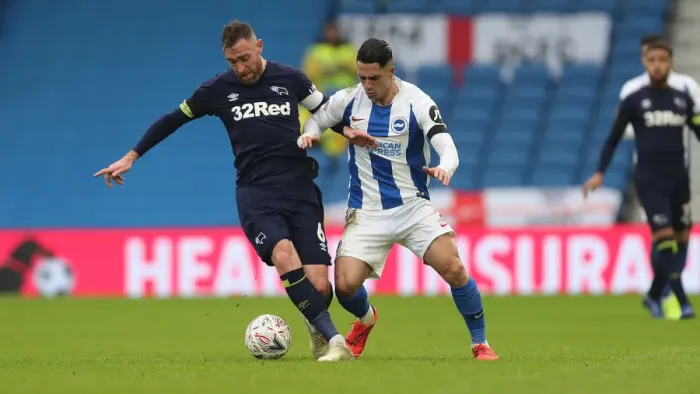 Framed Print : Brighton & Hove Albion vs. Derby County: FA Cup Battle at American Express Community Stadium (16FEB19) Framed Print : Brighton & Hove Albion vs. Derby County: FA Cup Battle at American Express Community Stadium (16FEB19)