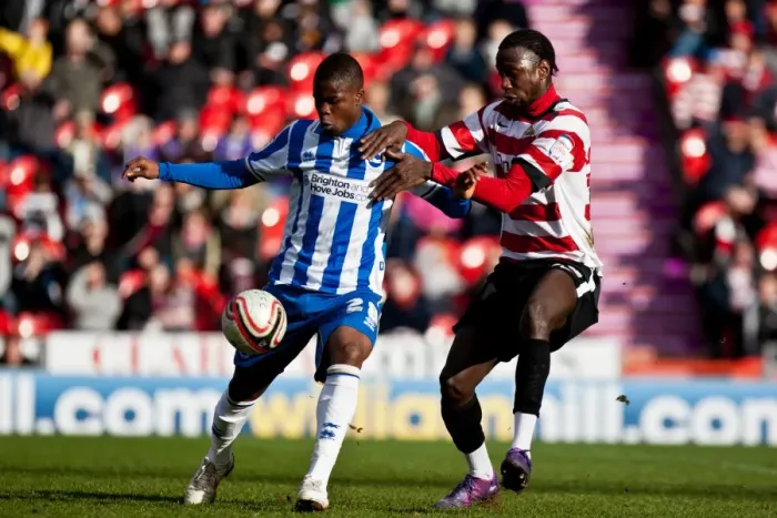Framed Print : Brighton & Hove Albion vs Doncaster Rovers (Away): March 3, 2012