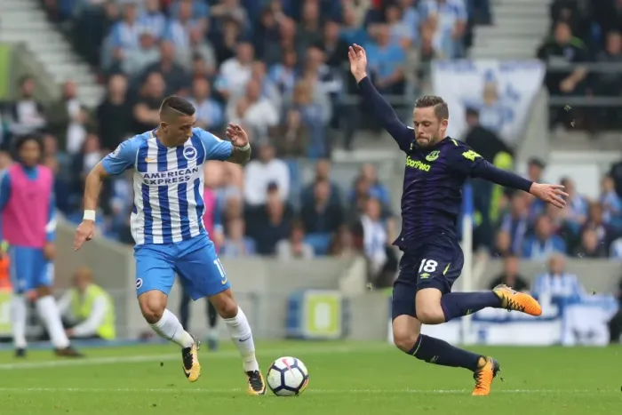 Framed Print : Brighton & Hove Albion vs. Everton: Knockaert vs. Sigurdsson Clash in Premier League Showdown (15OCT17) Framed Print : Brighton & Hove Albion vs. Everton: Knockaert vs. Sigurdsson Clash in Premier League Showdown (15OCT17)