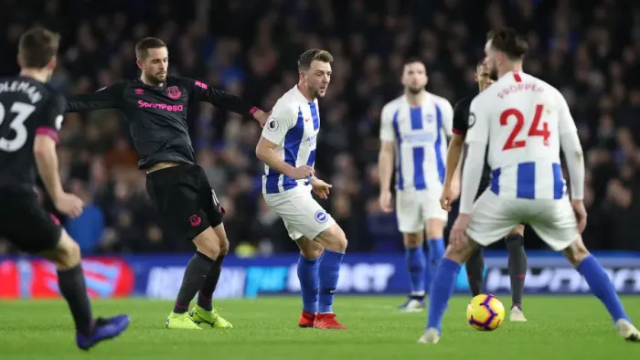 Framed Print : Brighton and Hove Albion vs. Everton: Premier League Battle at American Express Community Stadium (29DEC18)