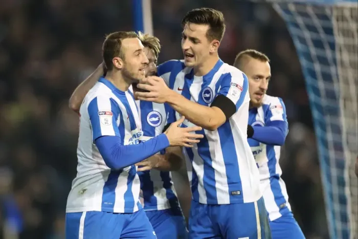 Framed Print : Brighton and Hove Albion vs. Fulham: A Battle in the EFL Sky Bet Championship (November 2016)