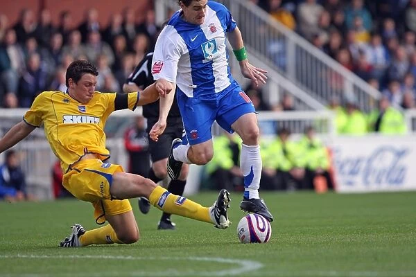 Brighton & Hove Albion vs Hartlepool United: Intense Moment from the 2007-08 Match Featuring Tommy Elphick