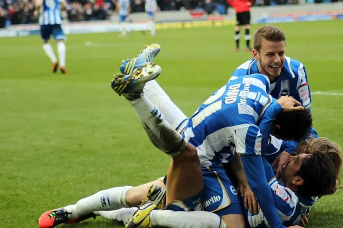 Framed Print : Brighton & Hove Albion vs. Huddersfield Town (02-03-2013): A Glimpse into the 2012-13 Home Season Framed Print : Brighton & Hove Albion vs. Huddersfield Town (02-03-2013): A Glimpse into the 2012-13 Home Season