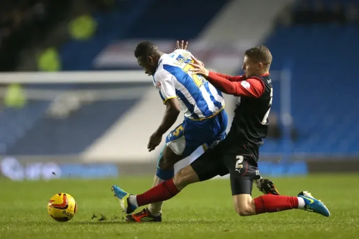 Framed Print : Brighton & Hove Albion vs. Huddersfield Town (21-12-2013) - Home Game, 2013-14 Season