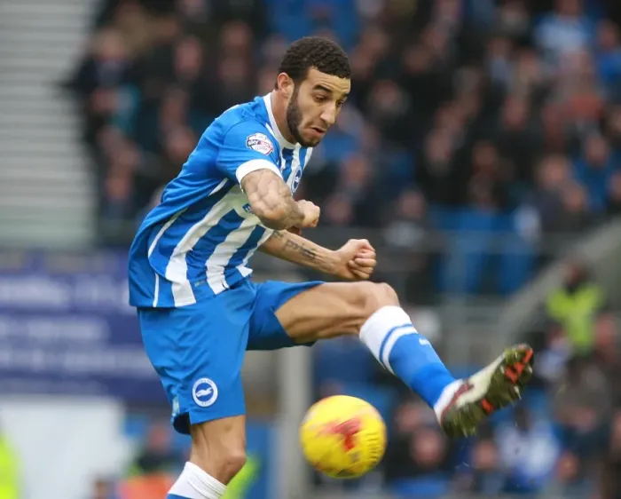 Framed Print : Brighton & Hove Albion vs. Huddersfield Town: Connor Goldson's Defensive Battle, Sky Bet Championship, January 2016 Framed Print : Brighton & Hove Albion vs. Huddersfield Town: Connor Goldson's Defensive Battle, Sky Bet Championship, January 2016