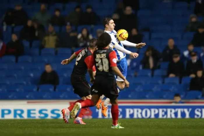 Framed Print : Brighton & Hove Albion vs. Huddersfield Town: Home Game - 21-12-2013, 2013-14 Season