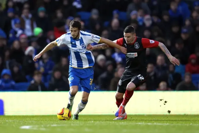 Framed Print : Brighton & Hove Albion vs. Huddersfield Town: Home Game, 21-12-2013 (Season 2013-14)