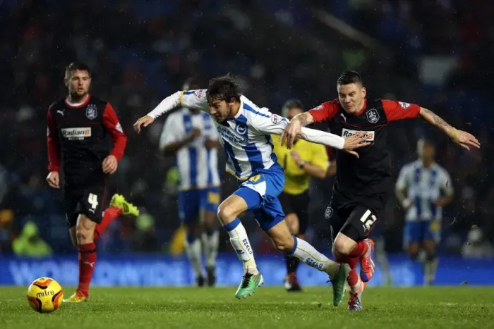 Framed Print : Brighton & Hove Albion vs. Huddersfield Town: Home Game, 21-12-2013 (Season 2013-14)