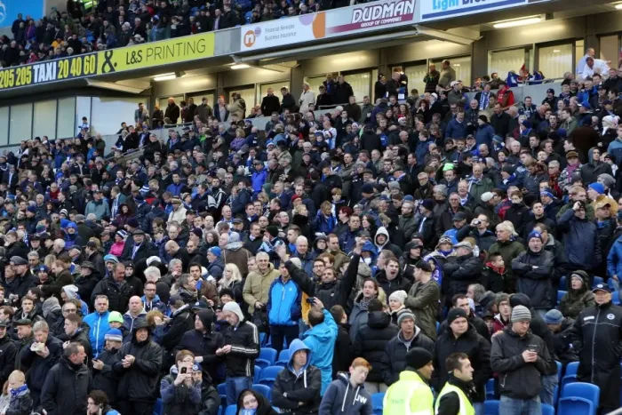 Framed Print : Brighton & Hove Albion vs. Huddersfield Town: Home Game - December 21, 2013 (Season 2013-14) Framed Print : Brighton & Hove Albion vs. Huddersfield Town: Home Game - December 21, 2013 (Season 2013-14)