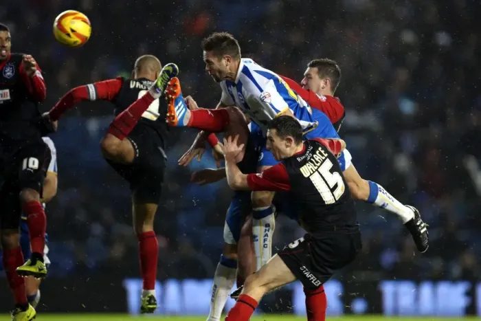 Framed Print : Brighton & Hove Albion vs. Huddersfield Town: Home Game - December 21, 2013 (Season 2013-14) Framed Print : Brighton & Hove Albion vs. Huddersfield Town: Home Game - December 21, 2013 (Season 2013-14)