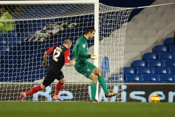 Framed Print : Brighton & Hove Albion vs. Huddersfield Town: Home Game - December 21, 2013