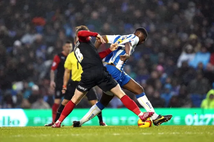 Framed Print : Brighton & Hove Albion vs. Huddersfield Town: Home Game - December 21, 2013