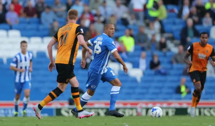 Framed Print : Brighton and Hove Albion vs Hull City: Sky Bet Championship Showdown at American Express Community Stadium (September 12, 2015) Framed Print : Brighton and Hove Albion vs Hull City: Sky Bet Championship Showdown at American Express Community Stadium (September 12, 2015)