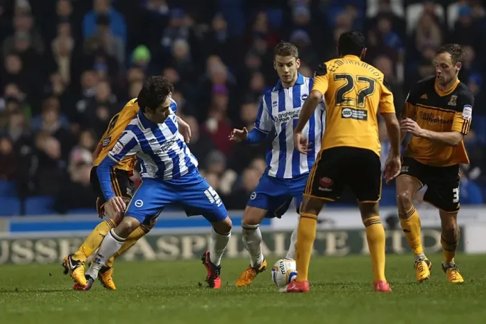 Framed Print : Brighton & Hove Albion vs. Hull City (2012-13 Season): A Nostalgic Look Back at Our Past Home Game - 09-02-2013