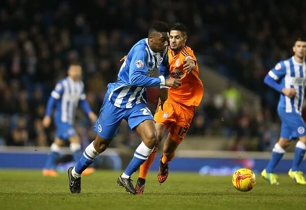 Brighton & Hove Albion vs Ipswich Town: Rohan Ince in Action - Sky Bet Championship 2015