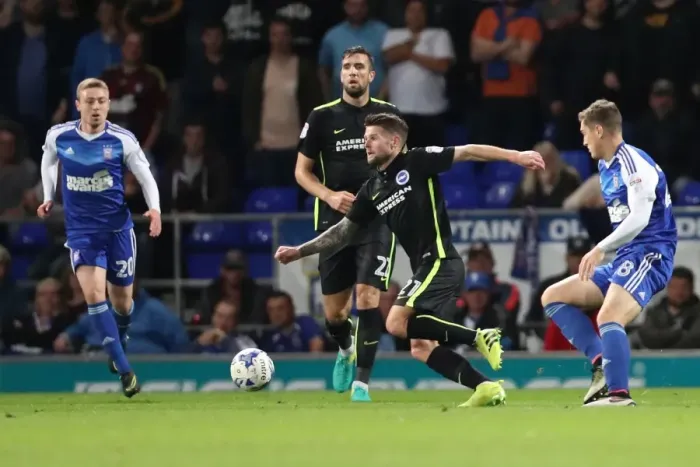 Framed Print : Brighton and Hove Albion vs Ipswich Town: A Championship Battle at Portman Road (September 2016) Framed Print : Brighton and Hove Albion vs Ipswich Town: A Championship Battle at Portman Road (September 2016)