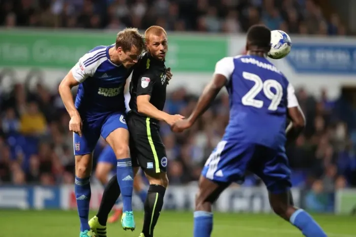Framed Print : Brighton and Hove Albion vs Ipswich Town: Sky Bet Championship Showdown at Portman Road (September 27, 2016)