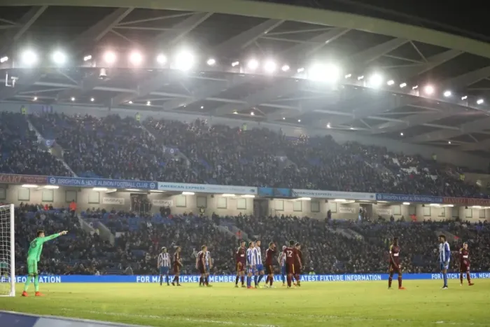 Framed Print : Brighton and Hove Albion vs Ipswich Town: Wide Angle View from American Express Community Stadium, EFL Sky Bet Championship 2017 Framed Print : Brighton and Hove Albion vs Ipswich Town: Wide Angle View from American Express Community Stadium, EFL Sky Bet Championship 2017