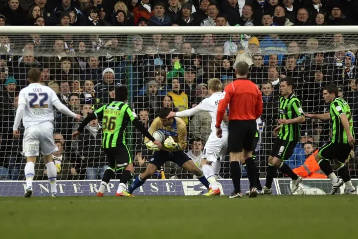Framed Print : Brighton & Hove Albion vs. Leeds United: 2011-12 Away Game Highlights