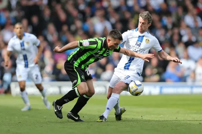 Framed Print : Brighton & Hove Albion vs. Leeds United: 2012-13 Away Game
