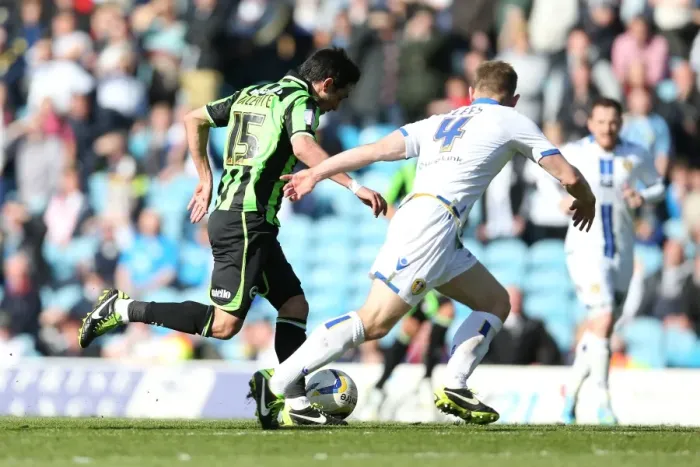 Framed Print : Brighton & Hove Albion vs. Leeds United: 2012-13 Away Game
