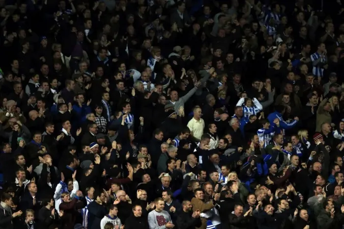 Framed Print : Brighton & Hove Albion vs. Leeds United (2012-13): A Glimpse into the Past - Home Game Framed Print : Brighton & Hove Albion vs. Leeds United (2012-13): A Glimpse into the Past - Home Game