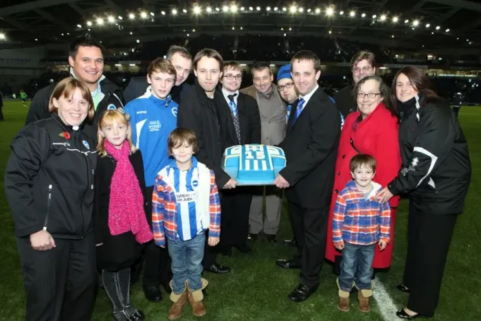 Framed Print : Brighton & Hove Albion vs Leeds United (2012-13 Season): A Past Home Game