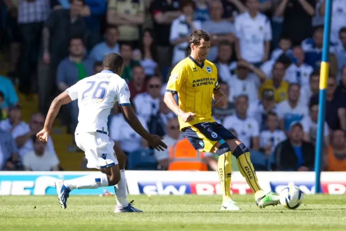 Framed Print : Brighton & Hove Albion vs. Leeds United: 2013-14 Away Game Framed Print : Brighton & Hove Albion vs. Leeds United: 2013-14 Away Game
