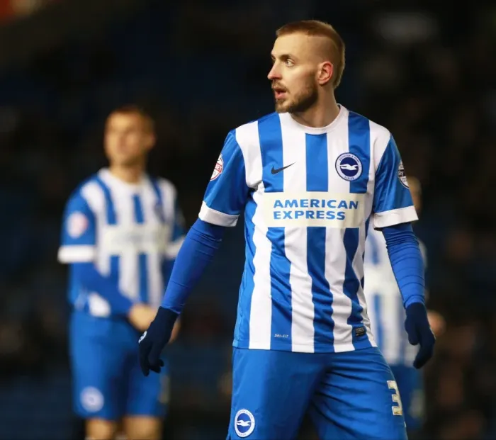 Framed Print : Brighton & Hove Albion vs Leeds United: Jiri Skalak in Action during the Sky Bet Championship Match, 29th February 2016