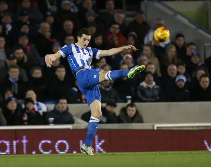 Framed Print : Brighton & Hove Albion vs Leeds United: Lewis Dunk's Intense Defensive Performance, 24 February 2015 Framed Print : Brighton & Hove Albion vs Leeds United: Lewis Dunk's Intense Defensive Performance, 24 February 2015
