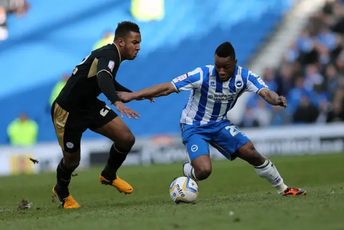 Framed Print : Brighton & Hove Albion vs. Leicester City (06-04-2013): A Past Season Clash - The Home Game Framed Print : Brighton & Hove Albion vs. Leicester City (06-04-2013): A Past Season Clash - The Home Game