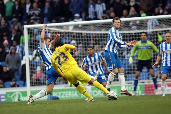 Framed Print : Brighton & Hove Albion vs Leicester City (2011-12): A Nostalgic Look Back at Our Past Home Game