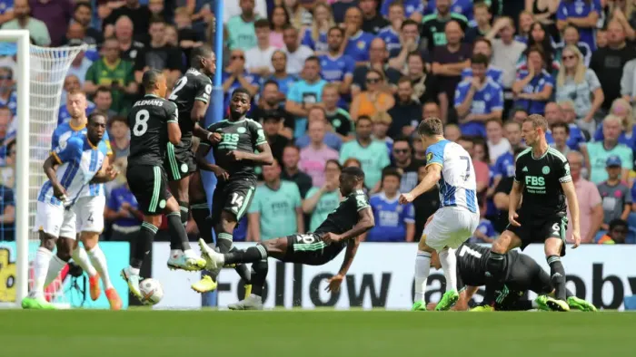 Framed Print : Brighton and Hove Albion vs Leicester City: 2022 / 23 Premier League Battle at American Express Community Stadium (September 4) Framed Print : Brighton and Hove Albion vs Leicester City: 2022 / 23 Premier League Battle at American Express Community Stadium (September 4)